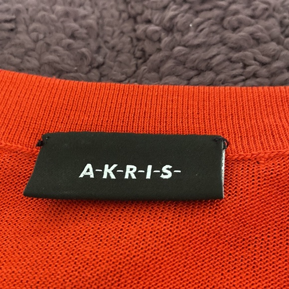 Akris Summer Intarsia Button multicolor cashmere & silk Cardigan - Picture 10 of 14